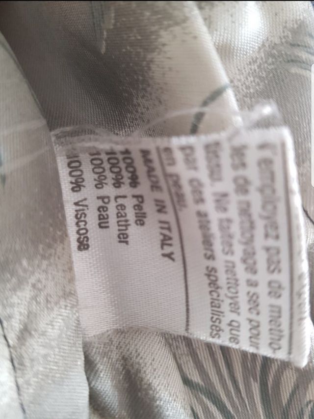 Chaqueta cuero mujer. Años 80