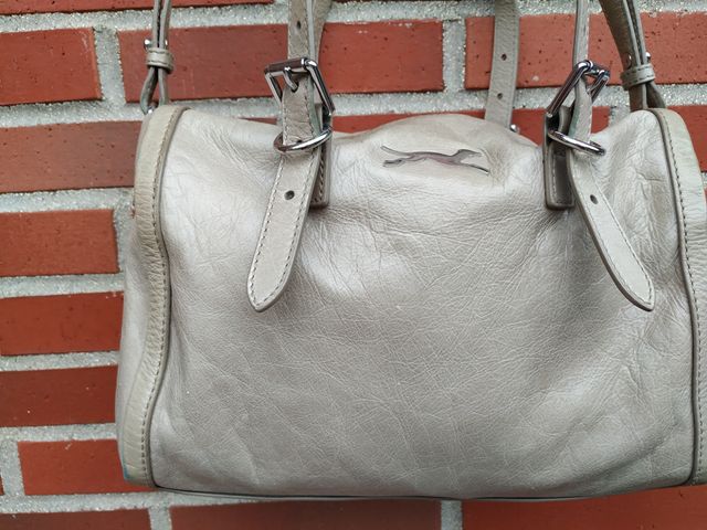 Bolso piel gris piedra Bimba Y Lola