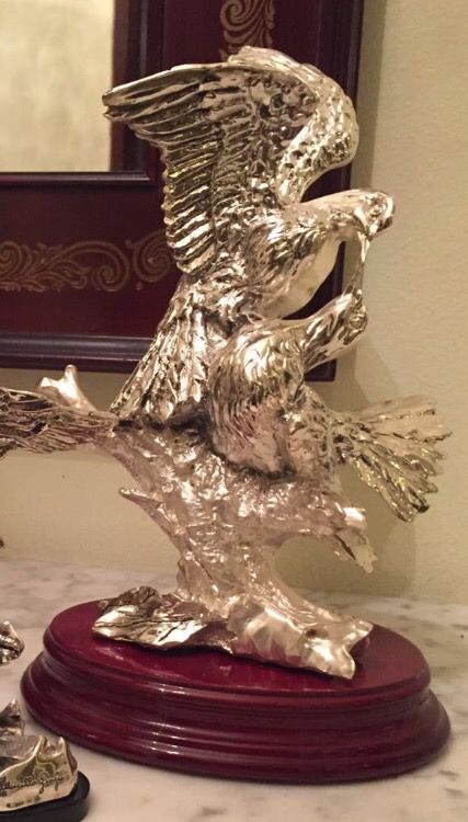 Figura pájaros plata de ley