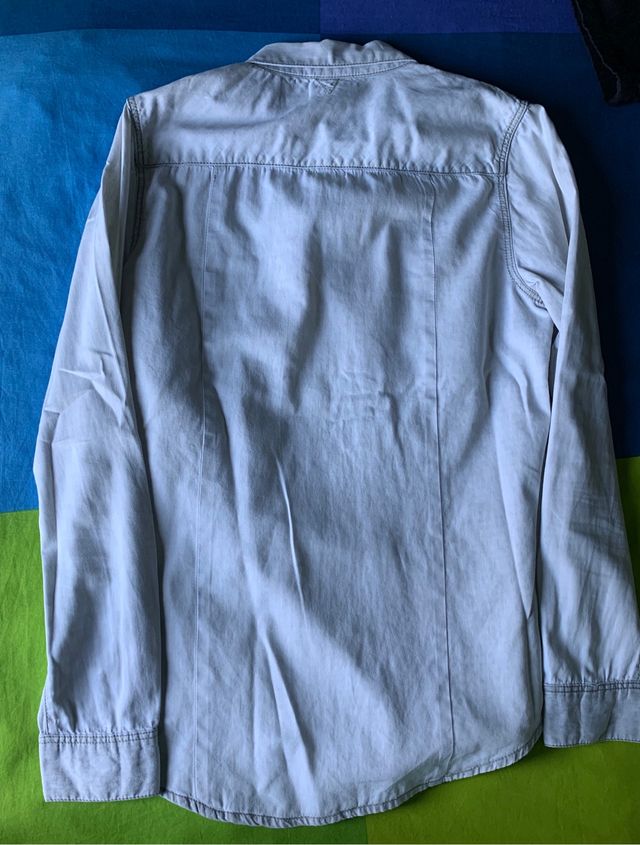 Camicia in denim grigio Zara