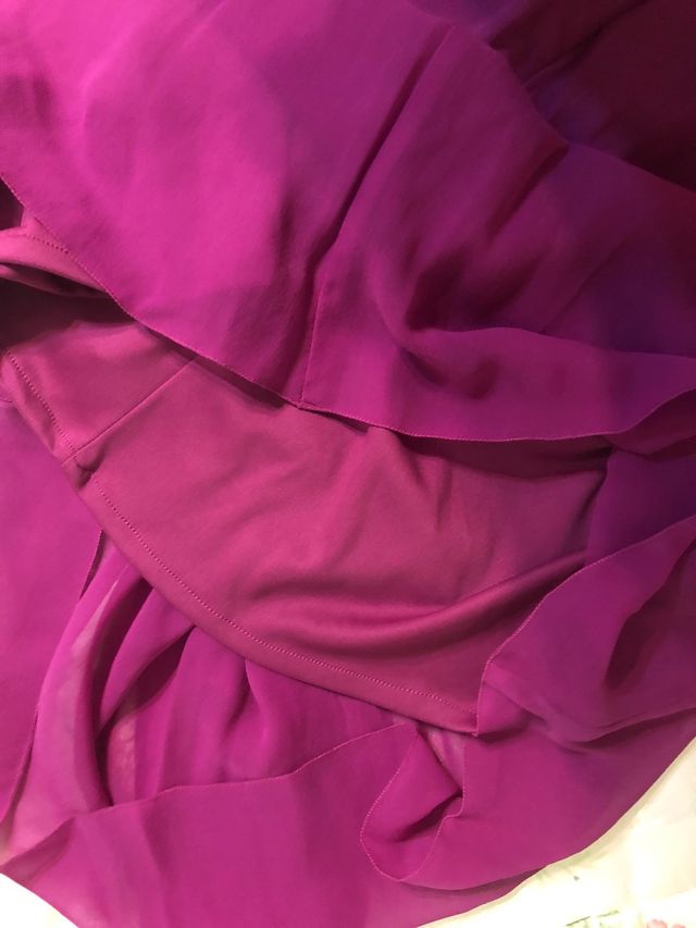 Vestido fucsia bouganvilla seda M