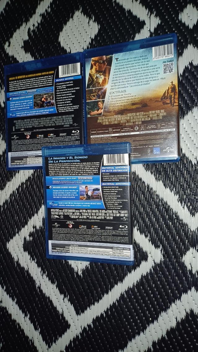 trilogía colección riddick en blu ray