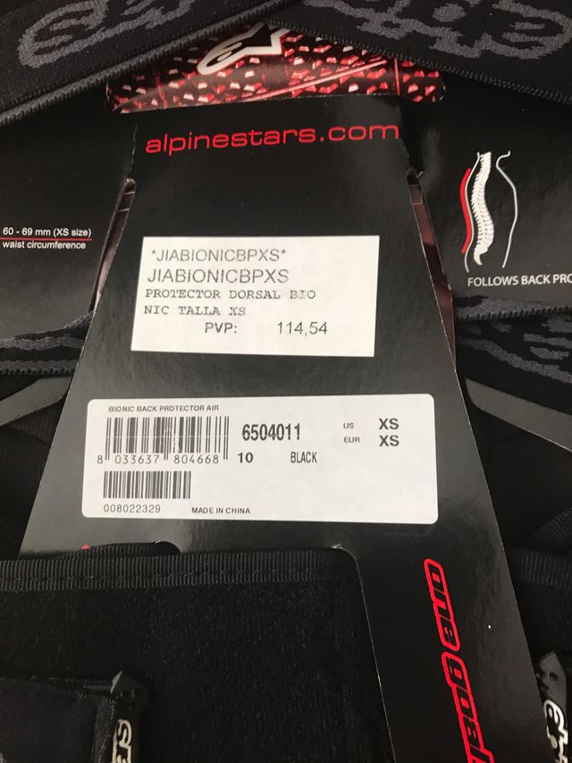 Protector dorsal niño