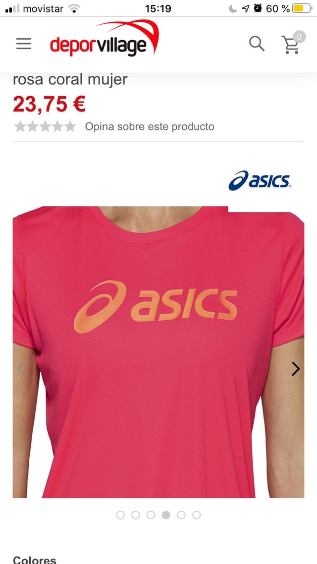 Camiseta básica Fila y Assic Talla S
