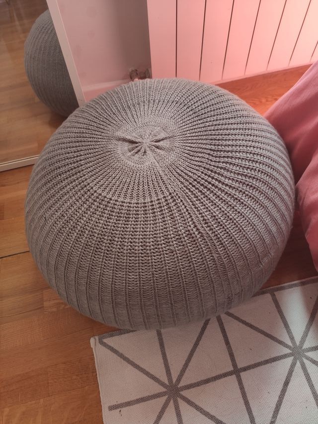 puff gris ikea