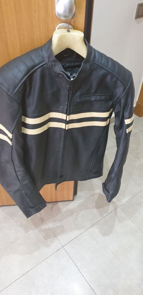 chaqueta motera estilo custom