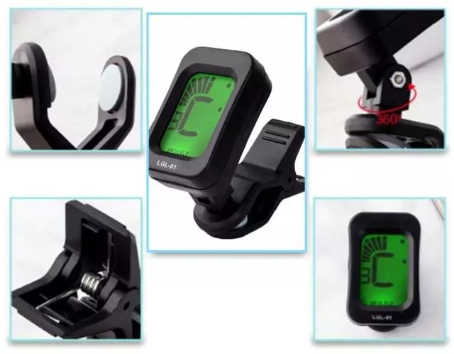 Afinador,Sintonizador digital clip alta calidad