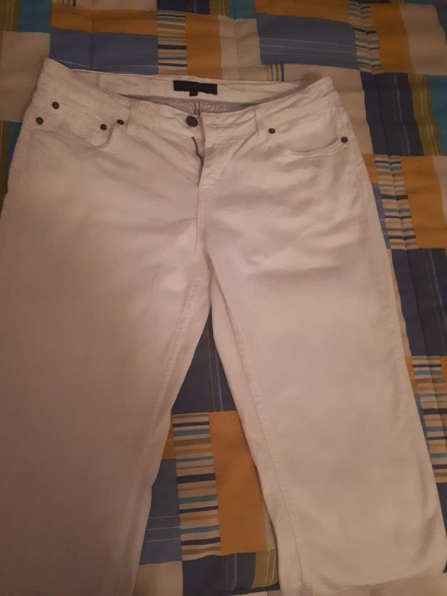 Pantalón Tommy Hilfiger Mujer Blanco