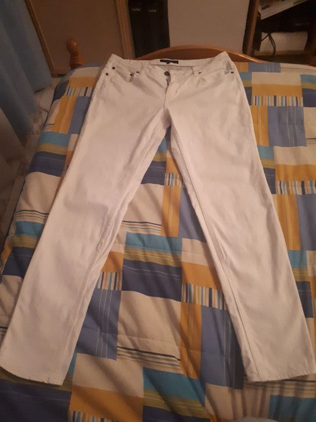 Pantalón Tommy Hilfiger Mujer Blanco