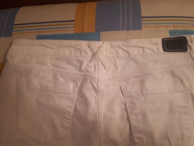 Pantalón Tommy Hilfiger Mujer Blanco