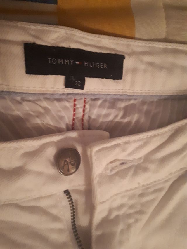 Pantalón Tommy Hilfiger Mujer Blanco