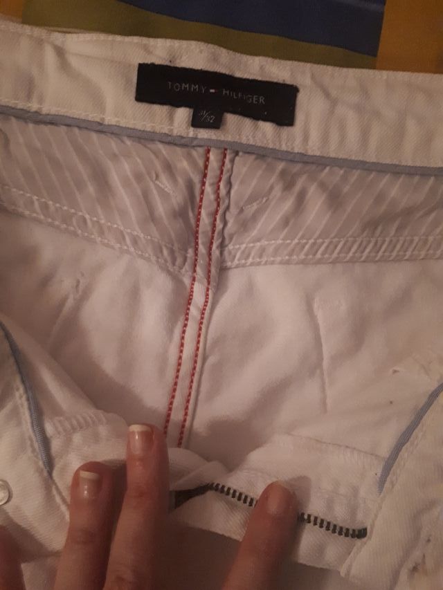 Pantalón Tommy Hilfiger Mujer Blanco