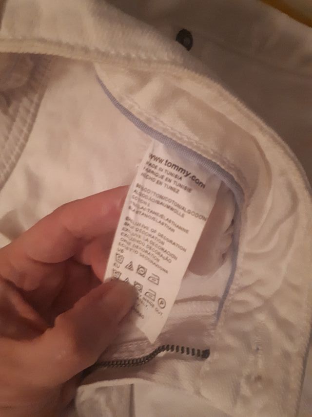 Pantalón Tommy Hilfiger Mujer Blanco