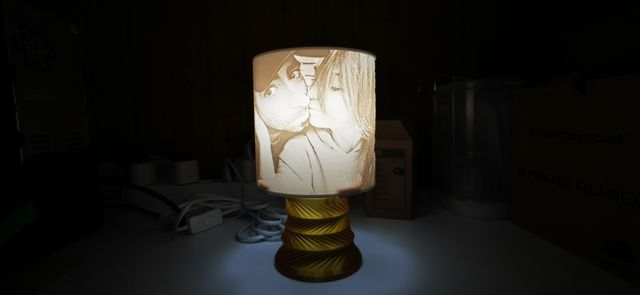 Lámpara litofania 3D Personalizada