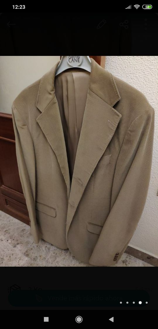 Micropana blazer beige Massimo Dutti