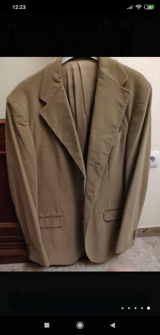 Micropana blazer beige Massimo Dutti