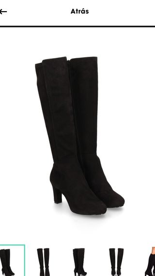 Botas negras ante tacón. unisa de segunda mano por 80 EUR en Ariñez en  WALLAPOP