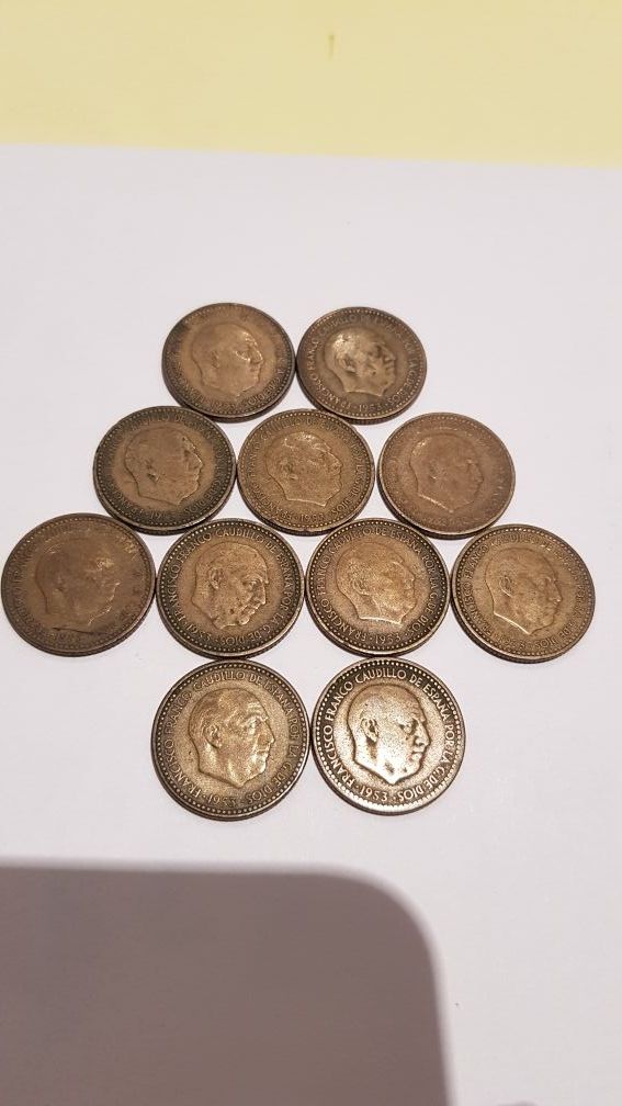 Lote 11 pesetas 1953 *19-56 Madrid