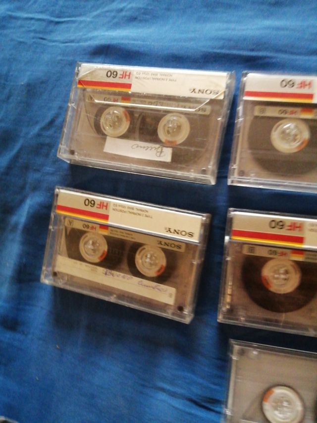 10 fitas cassete Sony 1980 hf60 em caixa