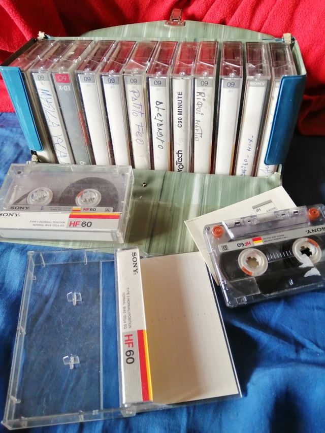 10 fitas cassete Sony 1980 hf60 em caixa