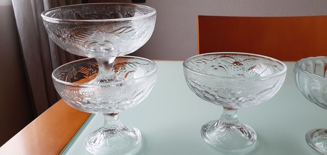 COPAS DE POSTRE VINTAGE NUEVAS.