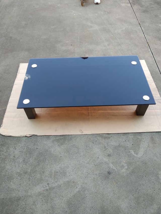 Mesa de cristal de tv