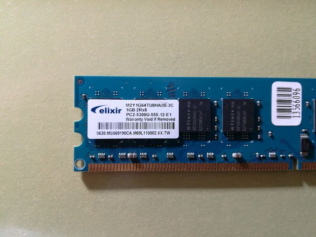 Memoria ram 1gb Elixir