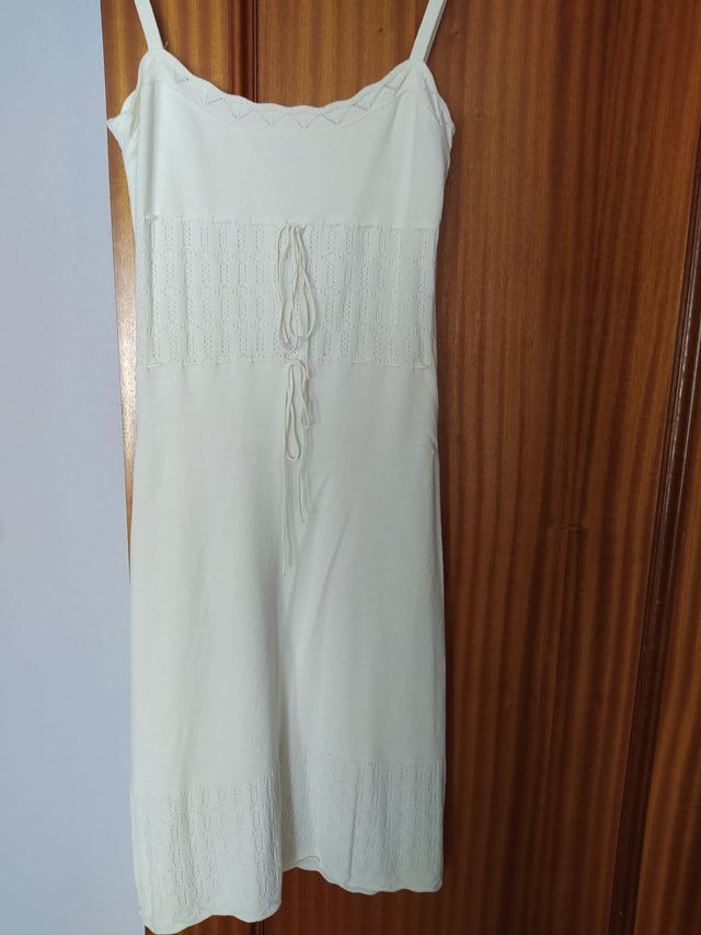 Vestido blanco punto