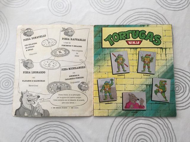 Las Tortugas Ninja Album Cromos Panini 1990