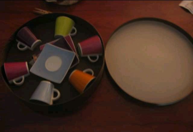 Juego 6 tazas de té de colores (nuevas).