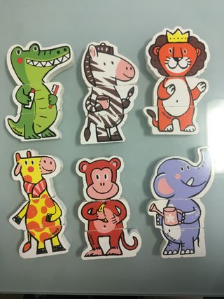 puzzle magnetico animales