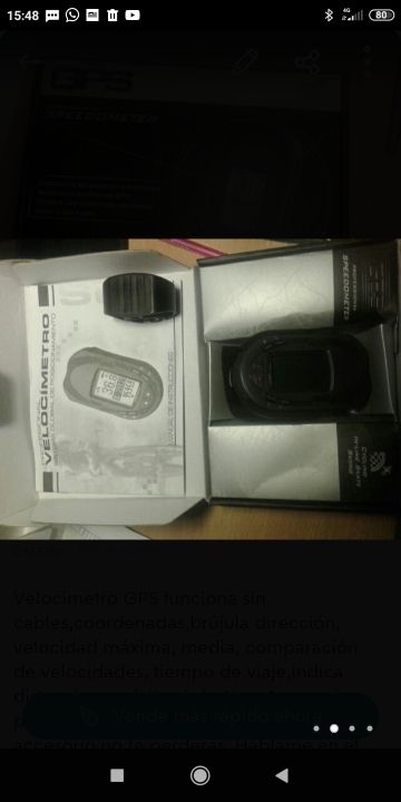 Velocímetro GPS a pilas.