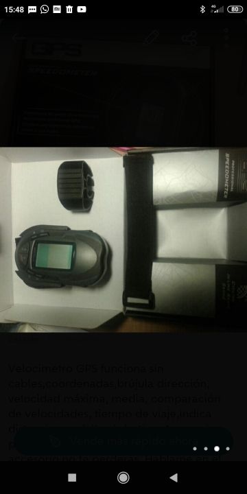 Velocímetro GPS a pilas.