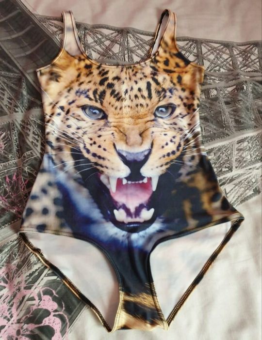 Body bañador leopardo