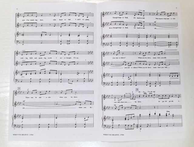 Libreto partitura del Musical descrito"nuevo"