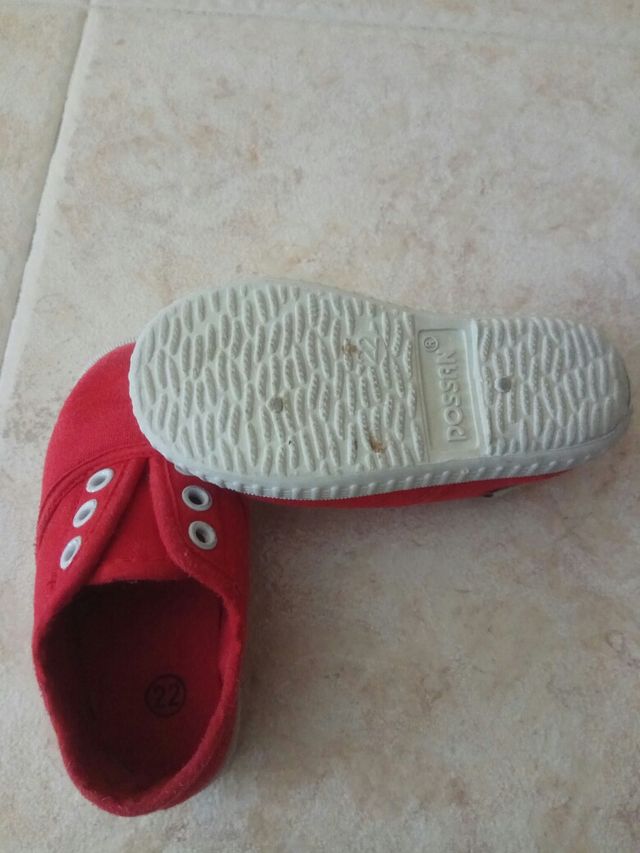 zapatillas lona bebé