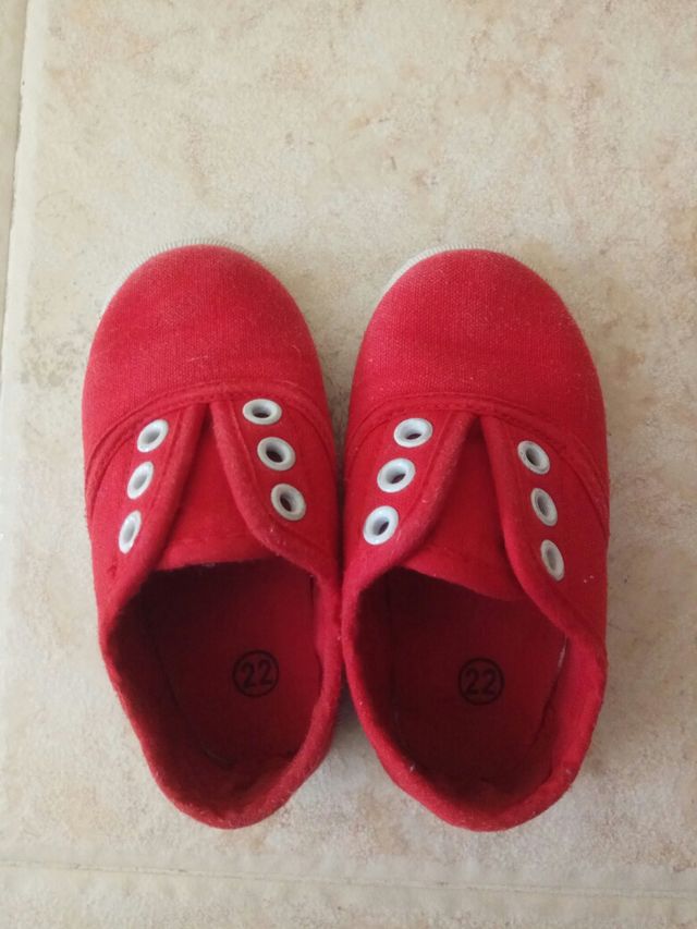 zapatillas lona bebé
