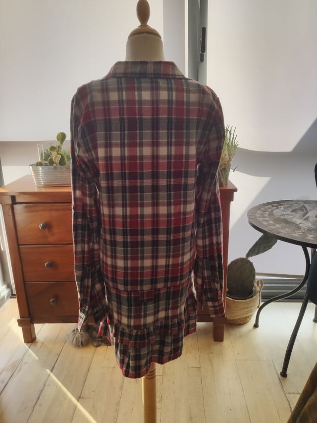 Vestido corto camisero