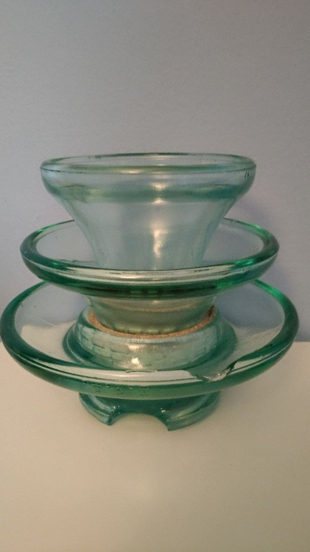 Jícara, aislante eléctrico. Industrial, vintage.