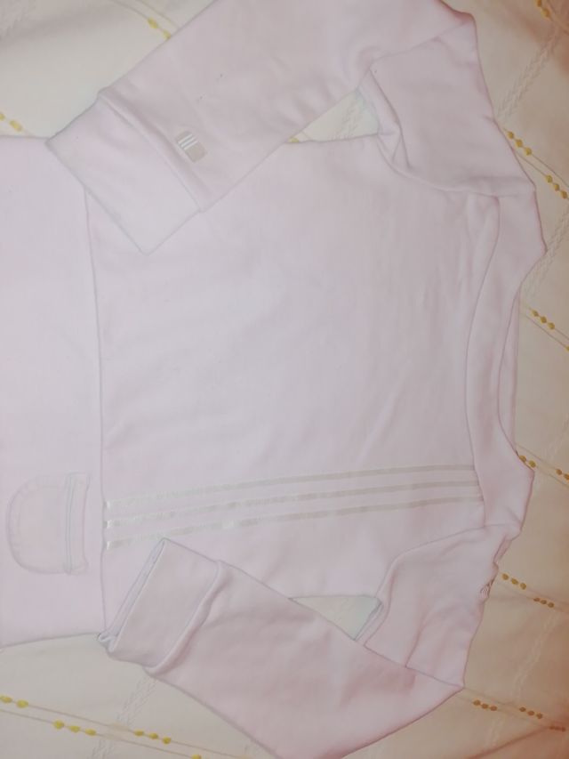 Sudadera rosa palo Adidas. Talla 10.