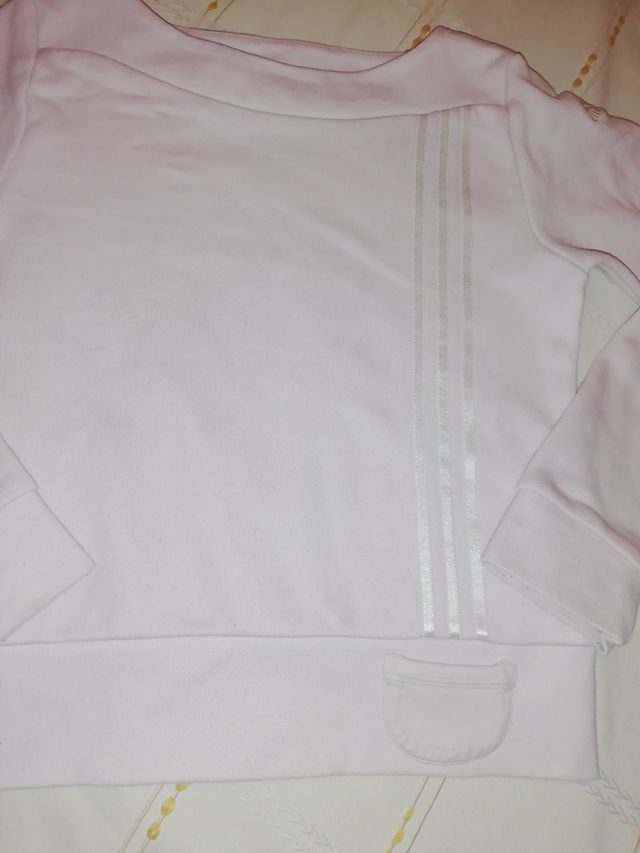 Sudadera rosa palo Adidas. Talla 10.