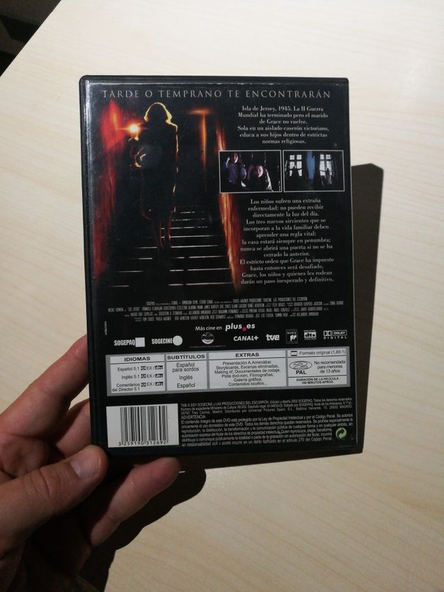 DVD los otros de Alejandro Amenábar