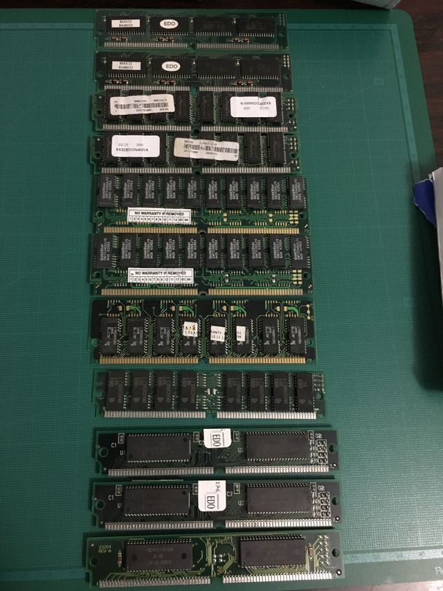 Módulos de memoria RAM DDR3,DDR2, DDR, SDRAM y EDO