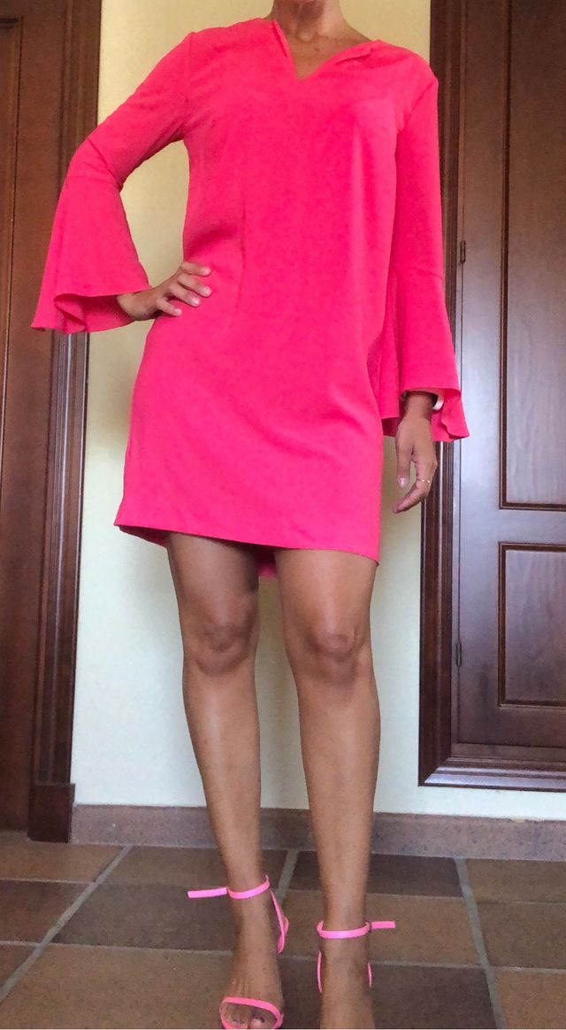 Vestido rosa fucsia t38 pRa fiesta
