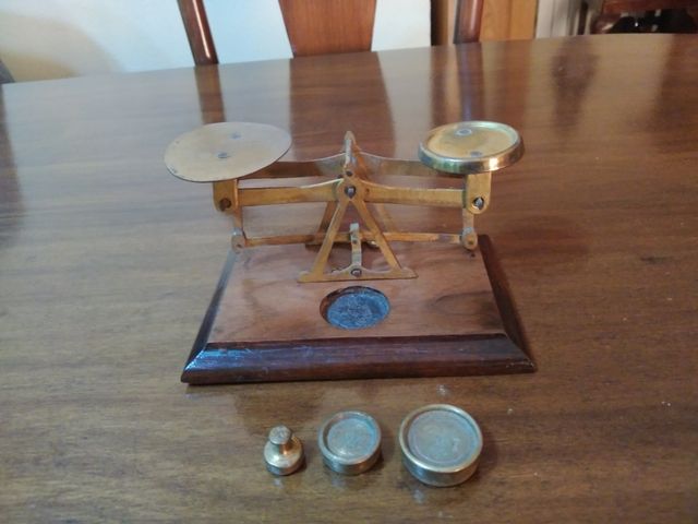 balanza de correos antigua