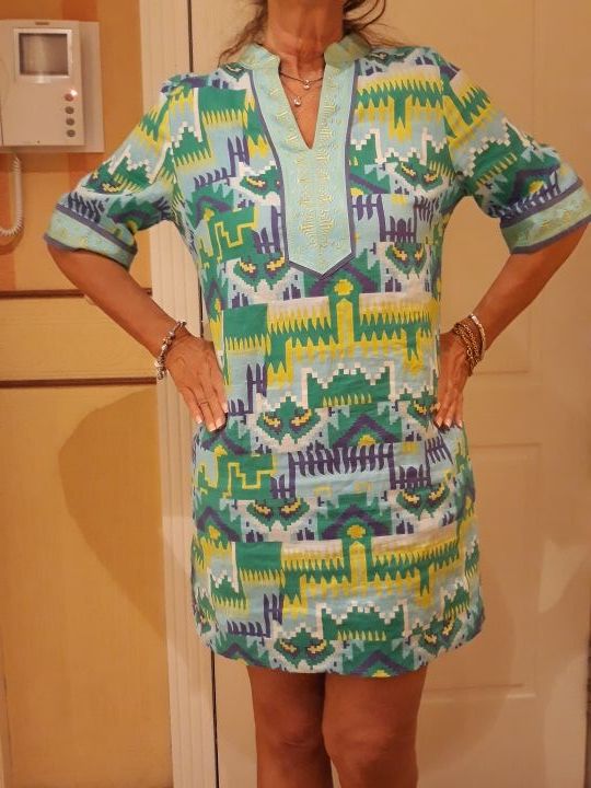 vestido lino talla 42