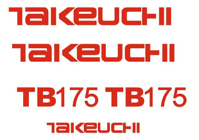 Kit Pegatinas Adhesivos Takeuchi TB175