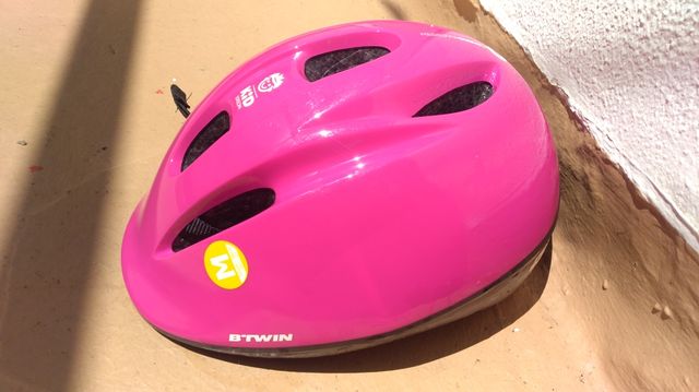Casco bici Btwin Edición Kids rosa