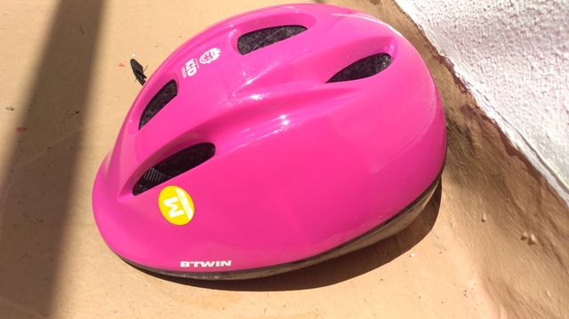Casco bici Btwin Edición Kids rosa