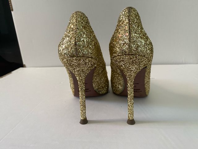Zapatos glitter dorado uterque